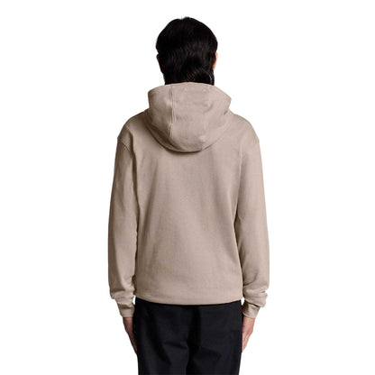 Brown - Back - Lyle & Scott Mens Cotton Blend Heavyweight Regular Pullover Hoodie