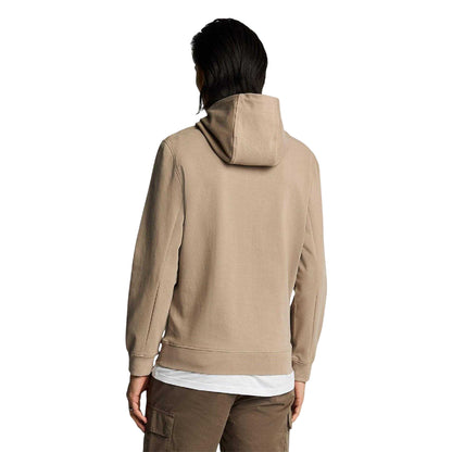 Brown - Back - Lyle & Scott Mens Hybrid Hoodie