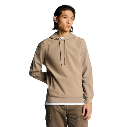 Brown - Front - Lyle & Scott Mens Hybrid Hoodie