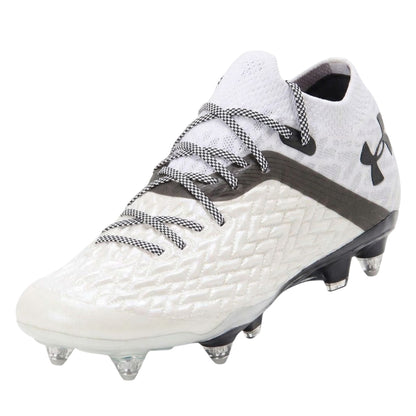 White-Black - Side - Under Armour Mens Clone Magnetico Pro Artificial Ground Football Boots