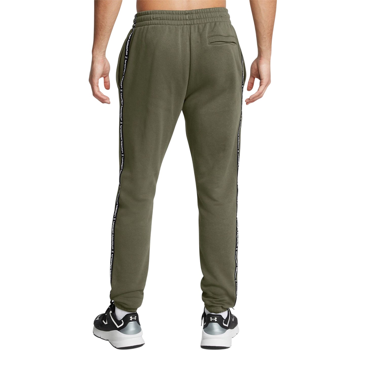 Marine OD Green - Back - Under Armour Mens Icon Fleece Tapered Joggers