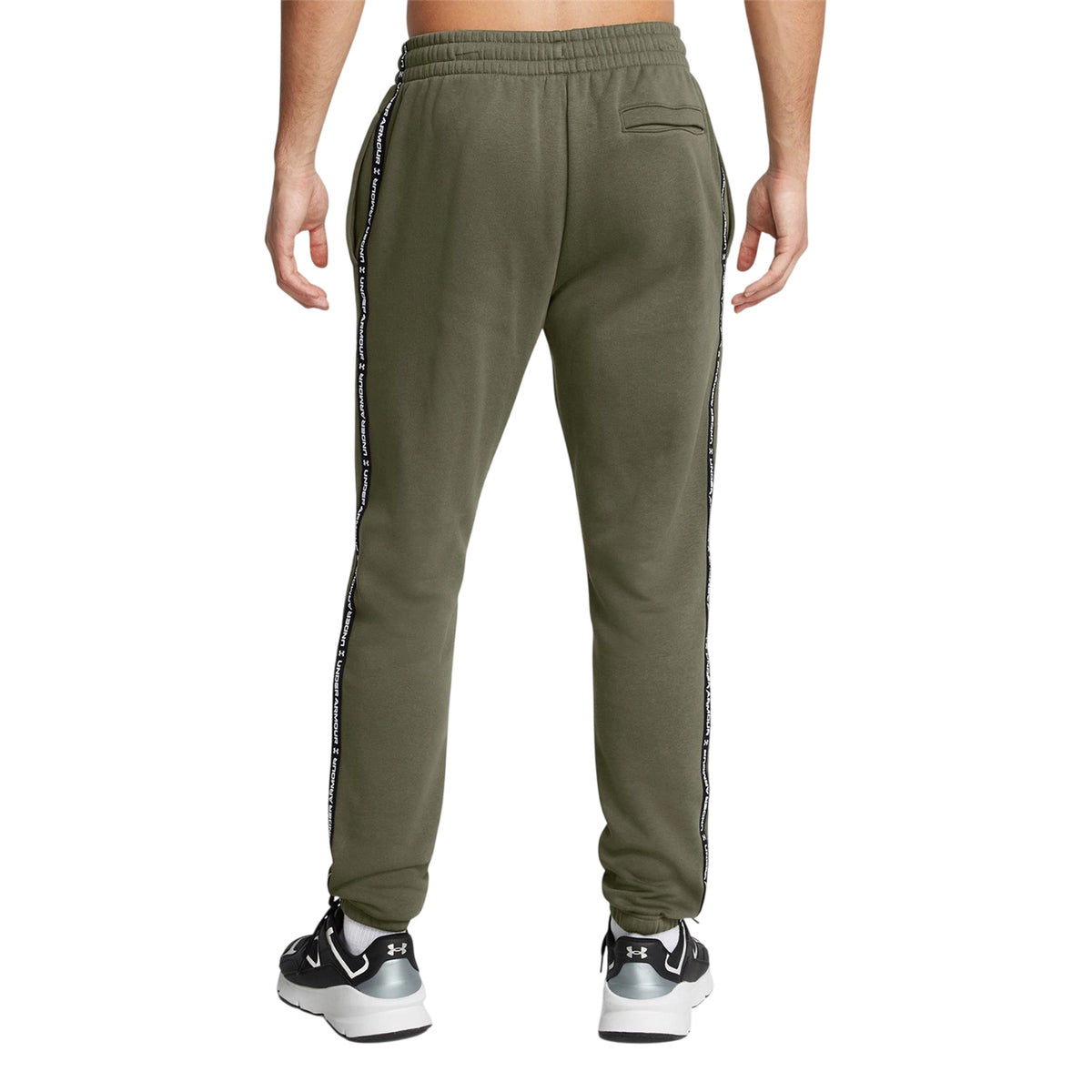 Marine OD Green - Back - Under Armour Mens Icon Fleece Tapered Joggers