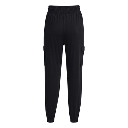 Black - Back - Under Armour Womens-Ladies Cargo Joggers