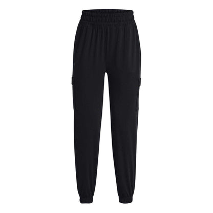 Black - Front - Under Armour Womens-Ladies Cargo Joggers