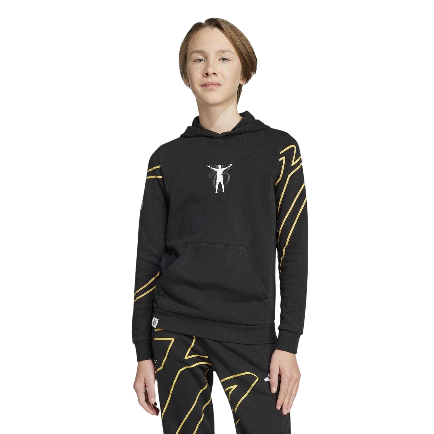 Black - Side - Adidas Childrens-Kids Jude Bellingham Hoodie