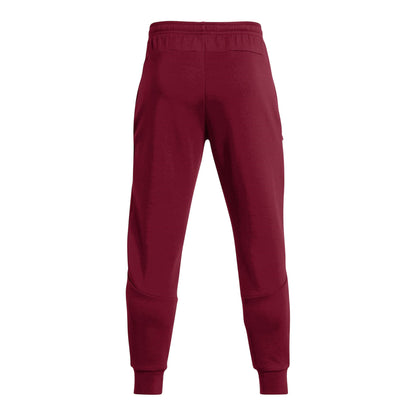 Red - Back - Under Armour Mens Unstoppable Fleece Slim Joggers