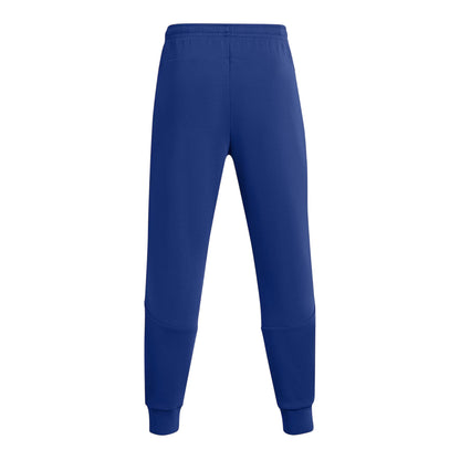 Blue - Back - Under Armour Mens Unstoppable Fleece Slim Joggers