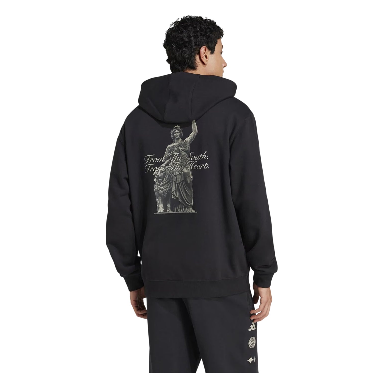 Black - Back - Adidas Mens BSTN FC Bayern Munich Hoodie