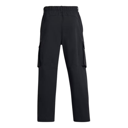Black - Back - Under Armour Mens Utility Loose Fit Cargo Jogging Bottoms