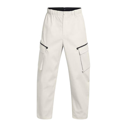 White - Front - Under Armour Mens Utility Loose Fit Cargo Jogging Bottoms