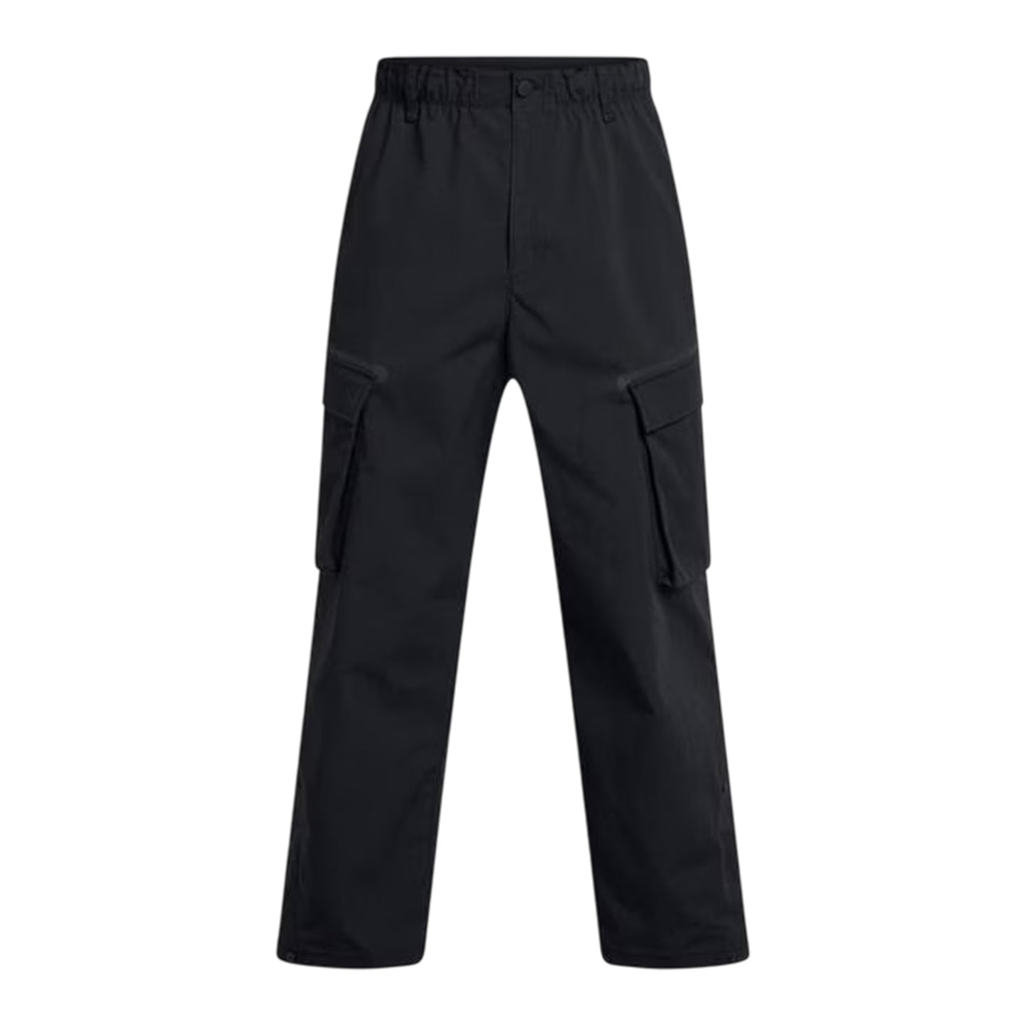Black - Front - Under Armour Mens Utility Loose Fit Cargo Jogging Bottoms