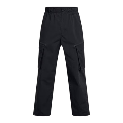 Black - Front - Under Armour Mens Utility Loose Fit Cargo Jogging Bottoms