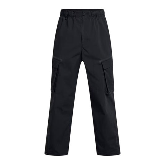 Black - Front - Under Armour Mens Utility Loose Fit Cargo Jogging Bottoms