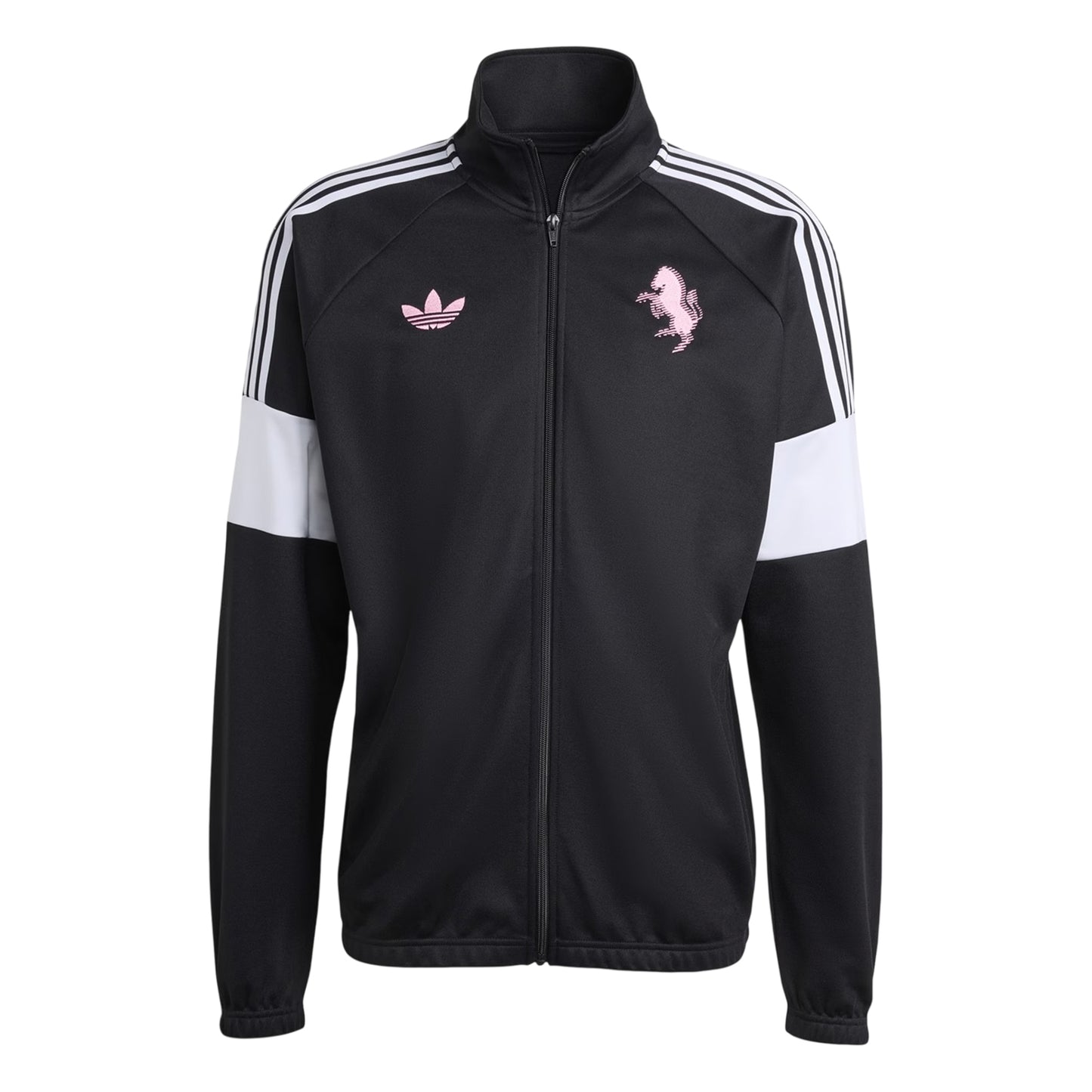 Black - Front - Adidas Mens Juventus FC Tracksuit Top