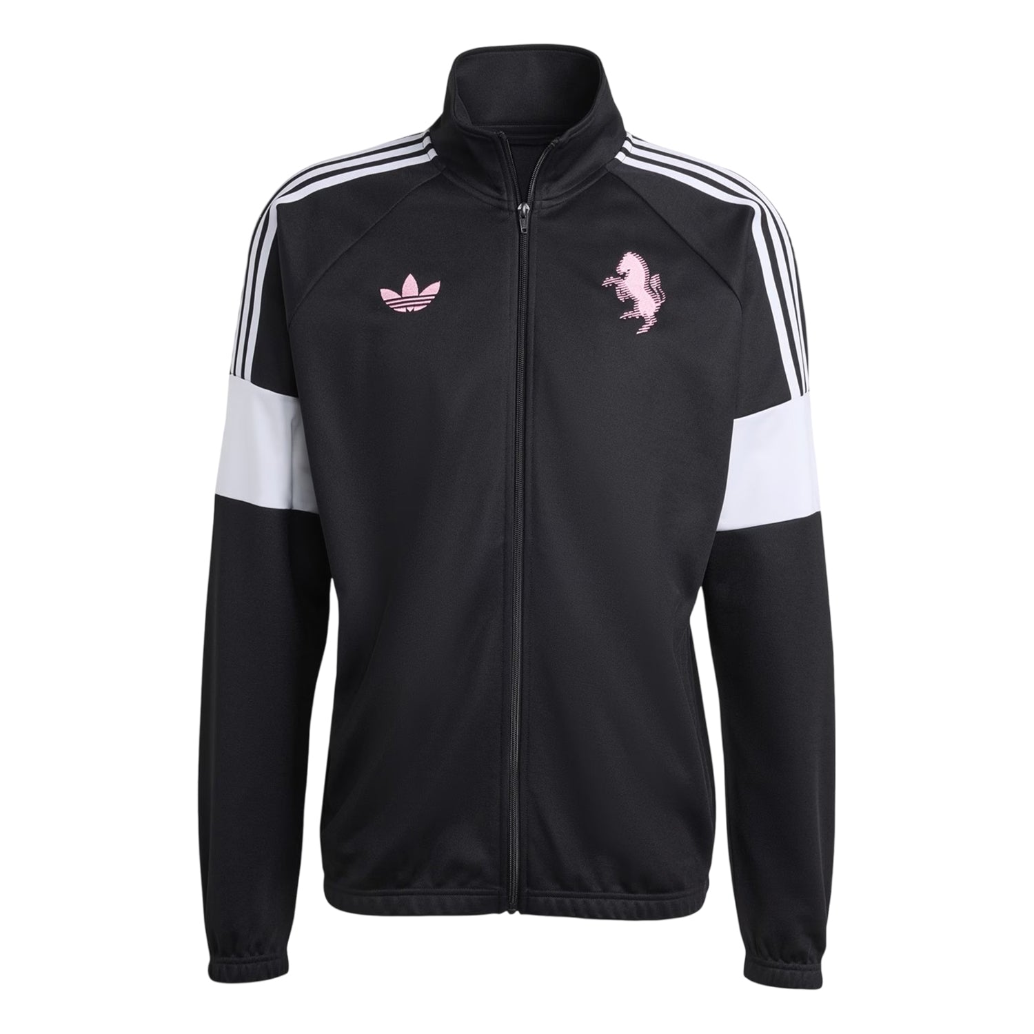 Black - Front - Adidas Mens Juventus FC Tracksuit Top