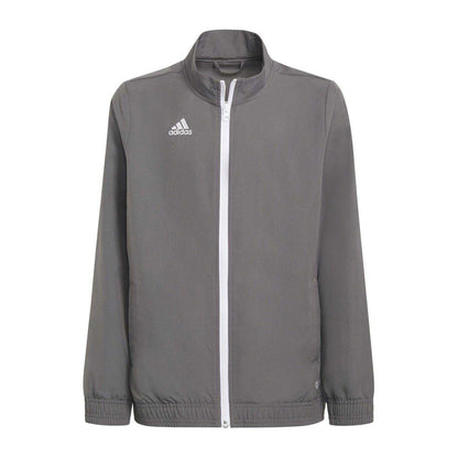 Grey - Front - Adidas Childrens-Kids Entrada 22 Presentation Track Top