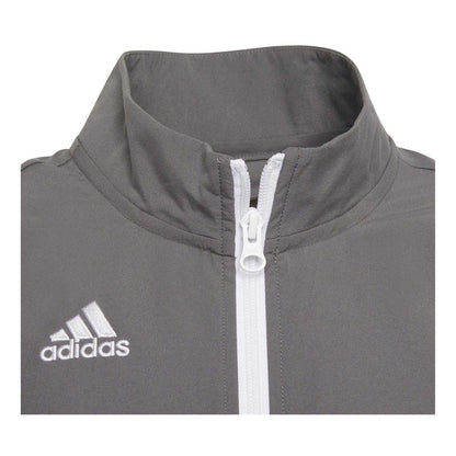 Grey - Side - Adidas Childrens-Kids Entrada 22 Presentation Track Top