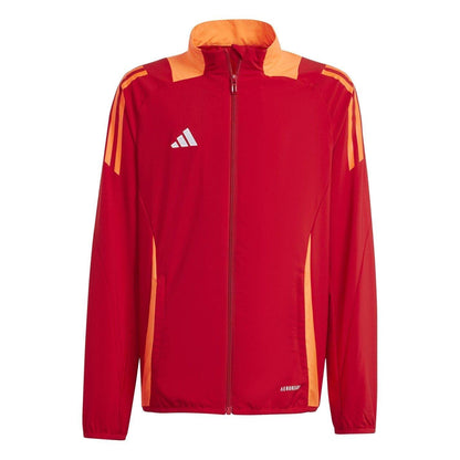 Team Power Red - Front - Adidas Childrens-Kids Tiro 24 Competition Track Jacket