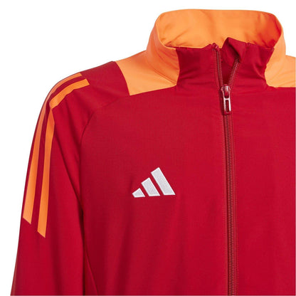 Team Power Red - Side - Adidas Childrens-Kids Tiro 24 Competition Track Jacket