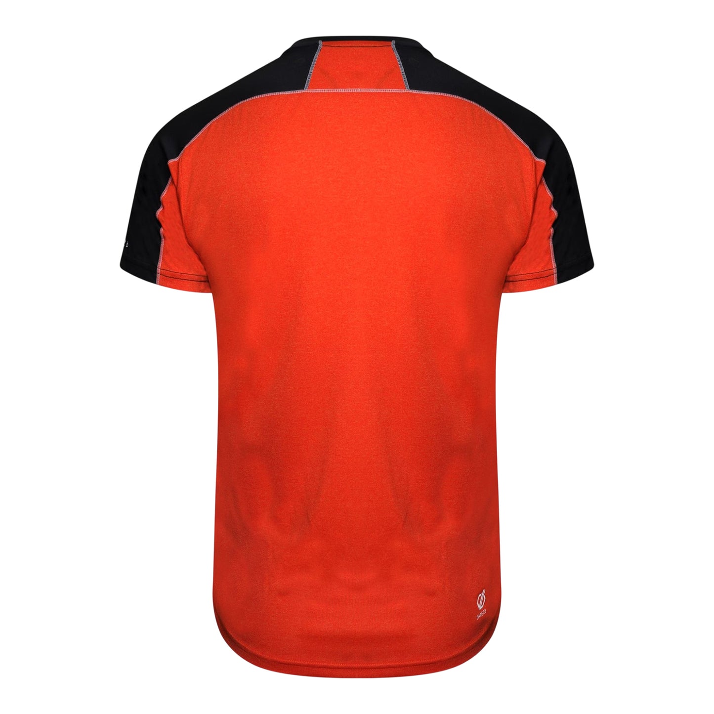 Trail Blaze Red-Black - Back - Dare 2B Mens Li Colour Block Half Zip T-Shirt