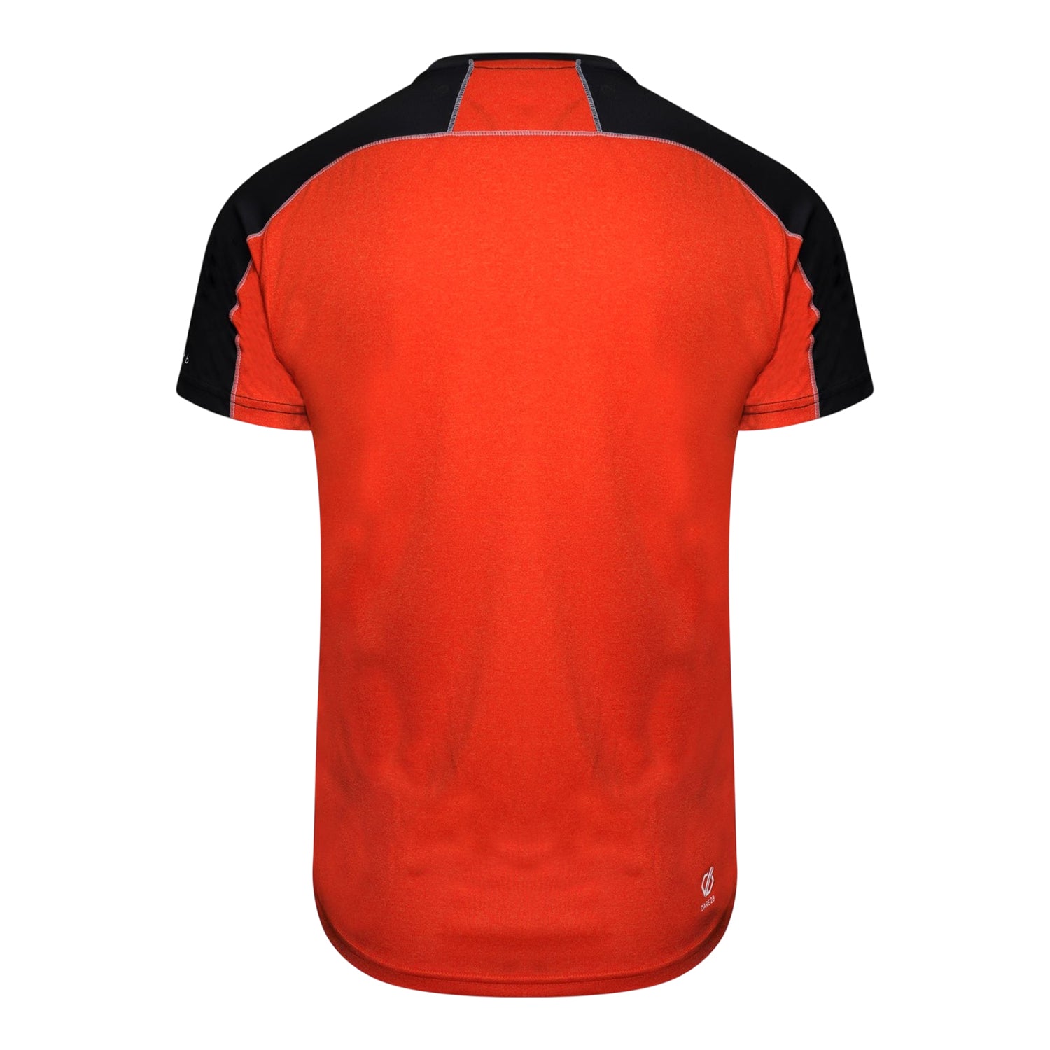 Trail Blaze Red-Black - Back - Dare 2B Mens Li Colour Block Half Zip T-Shirt
