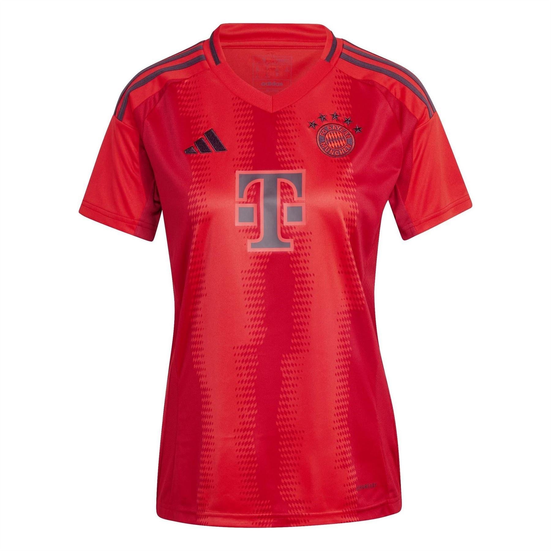 Red - Front - FC Bayern Munich Womens-Ladies 24-25 Home Jersey