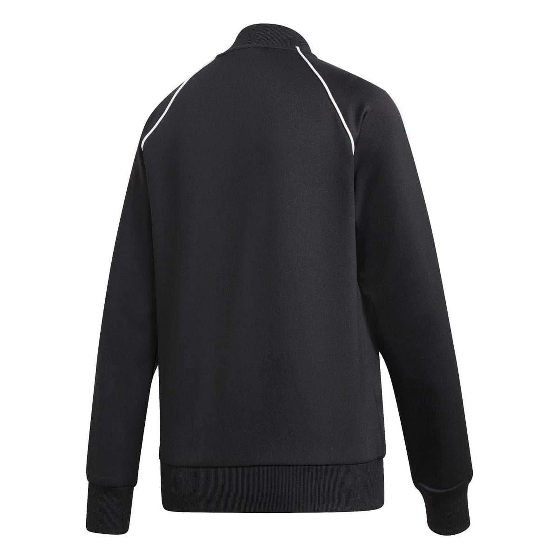 Black-White - Back - Adidas Womens-Ladies Adicolor Classics Track Top