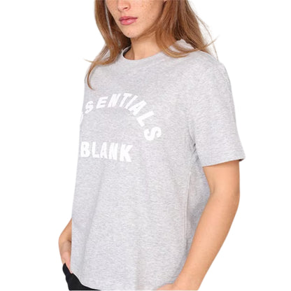 Grey Marl Marl - Side - Blank Essentials Womens-Ladies Oversized Boyfriend T-Shirt
