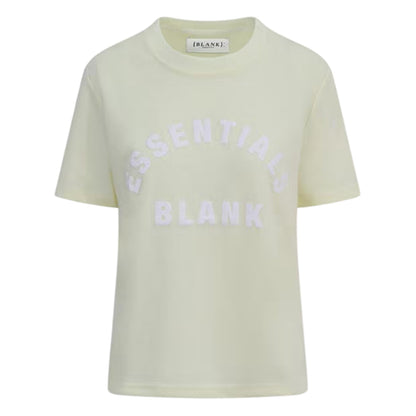 Light Yellow - Front - Blank Essentials Womens-Ladies Oversized Boyfriend T-Shirt