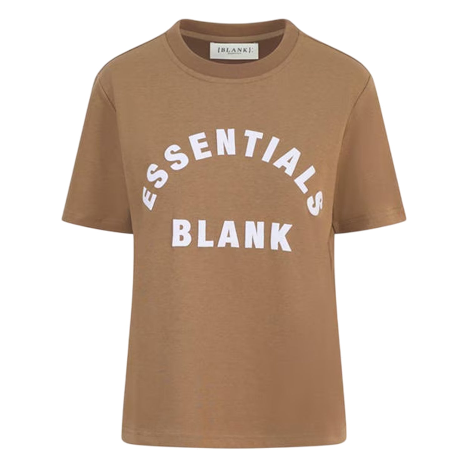 Mocha - Front - Blank Essentials Womens-Ladies Oversized Boyfriend T-Shirt