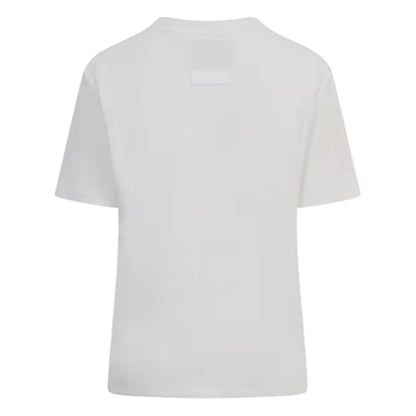 Off White - Back - Blank Essentials Womens-Ladies Oversized Boyfriend T-Shirt