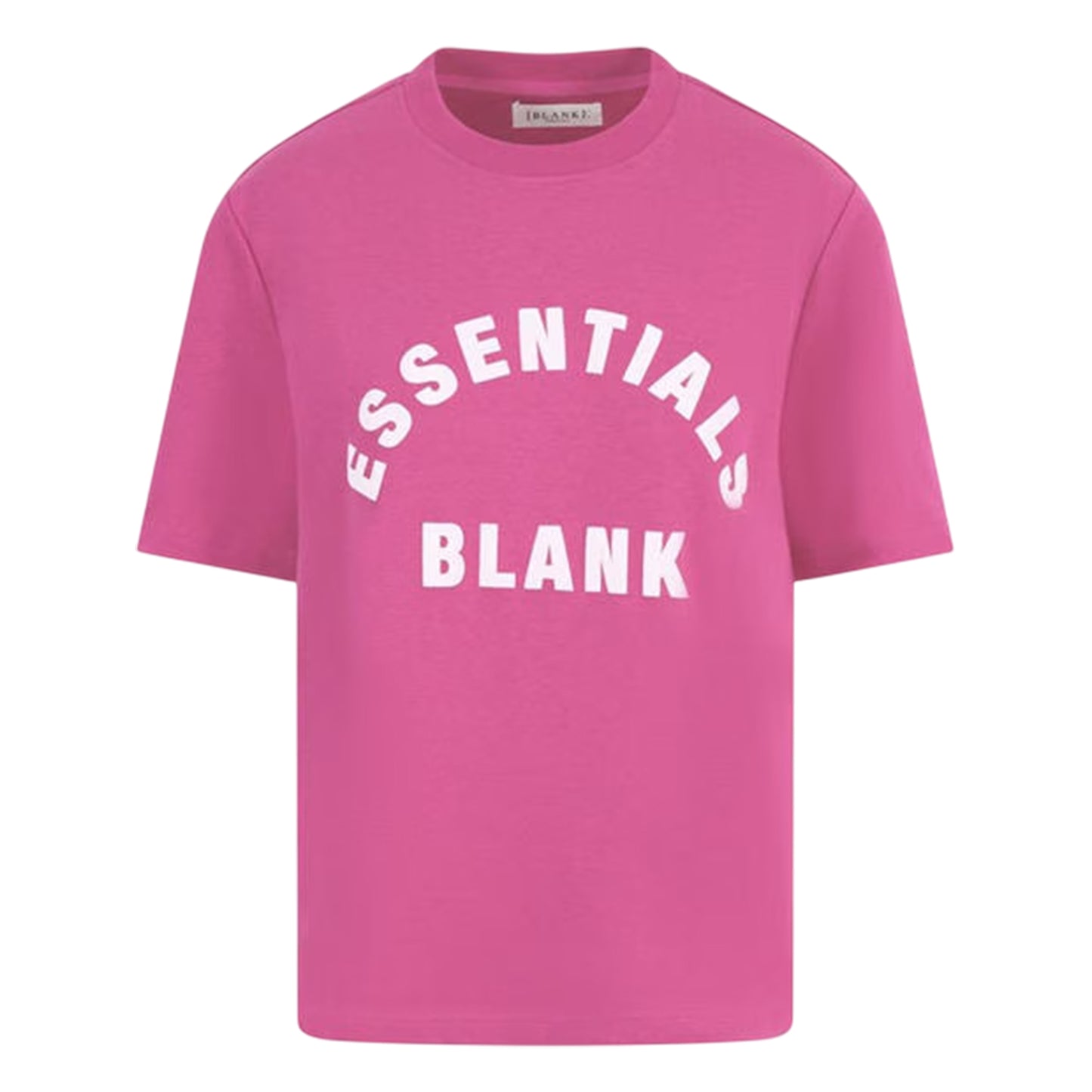 Pink - Front - Blank Essentials Womens-Ladies Oversized Boyfriend T-Shirt