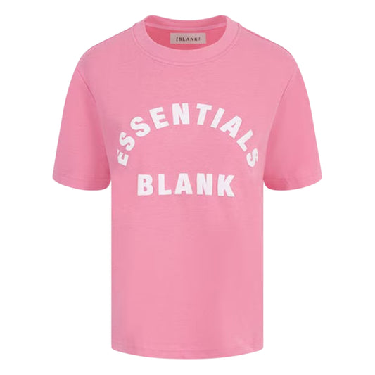Pop Pink - Front - Blank Essentials Womens-Ladies Oversized Boyfriend T-Shirt