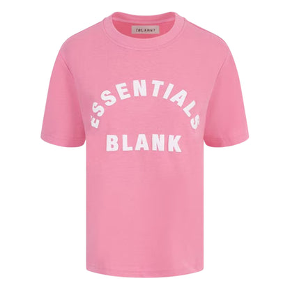 Pop Pink - Front - Blank Essentials Womens-Ladies Oversized Boyfriend T-Shirt