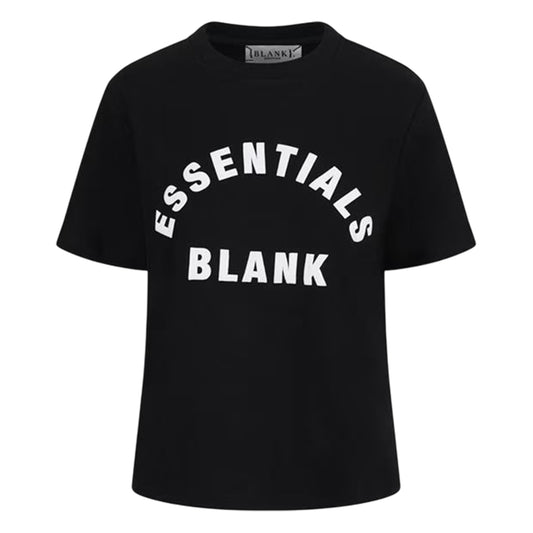 Black - Front - Blank Essentials Womens-Ladies Oversized Boyfriend T-Shirt