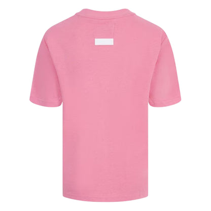 Pop Pink - Back - Blank Essentials Womens-Ladies Oversized Boyfriend T-Shirt