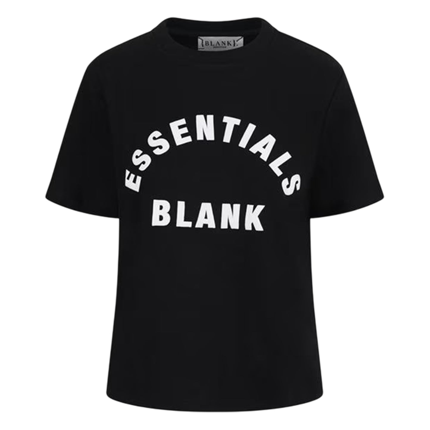 Black - Front - Blank Essentials Womens-Ladies Oversized Boyfriend T-Shirt