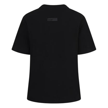 Black - Back - Blank Essentials Womens-Ladies Oversized Boyfriend T-Shirt