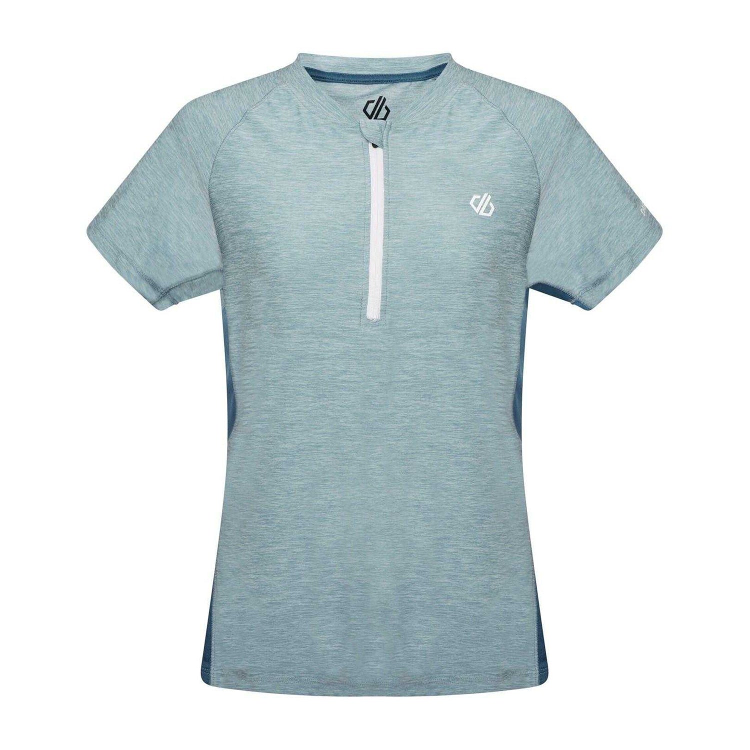 Cameo Green-Dragonfly Green Heather - Front - Dare 2B Womens-Ladies Outdare II Jersey