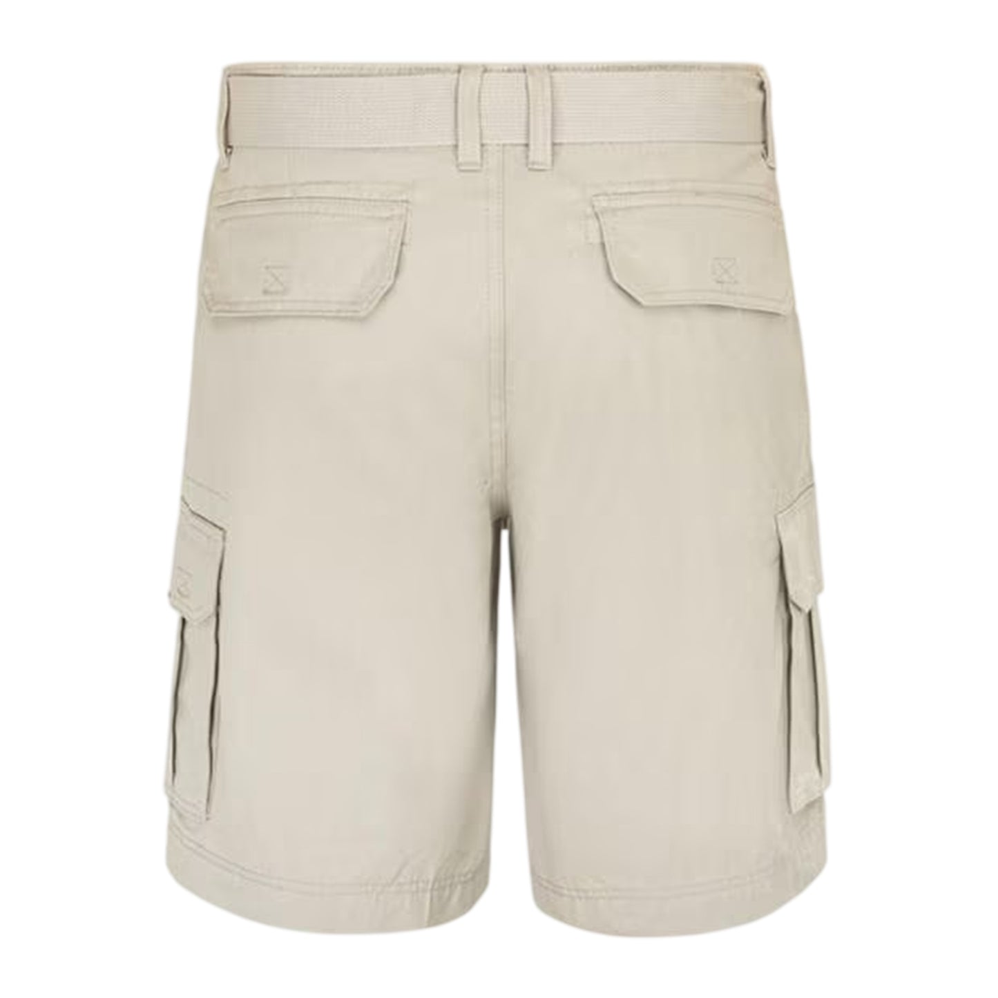 Beige - Back - SoulCal Mens Washed Cargo Shorts