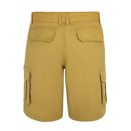 Brown - Back - SoulCal Mens Washed Cargo Shorts