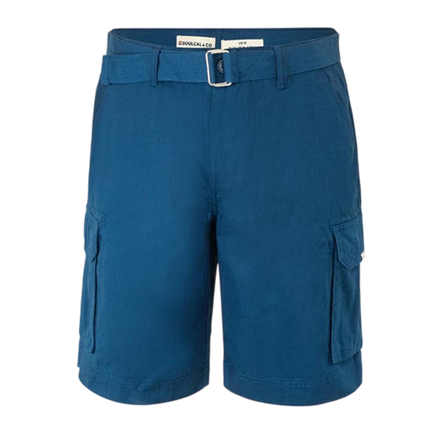 Navy - Front - SoulCal Mens Washed Cargo Shorts