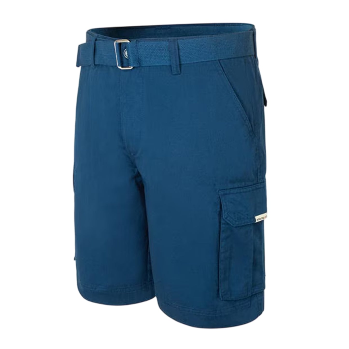 Navy - Side - SoulCal Mens Washed Cargo Shorts