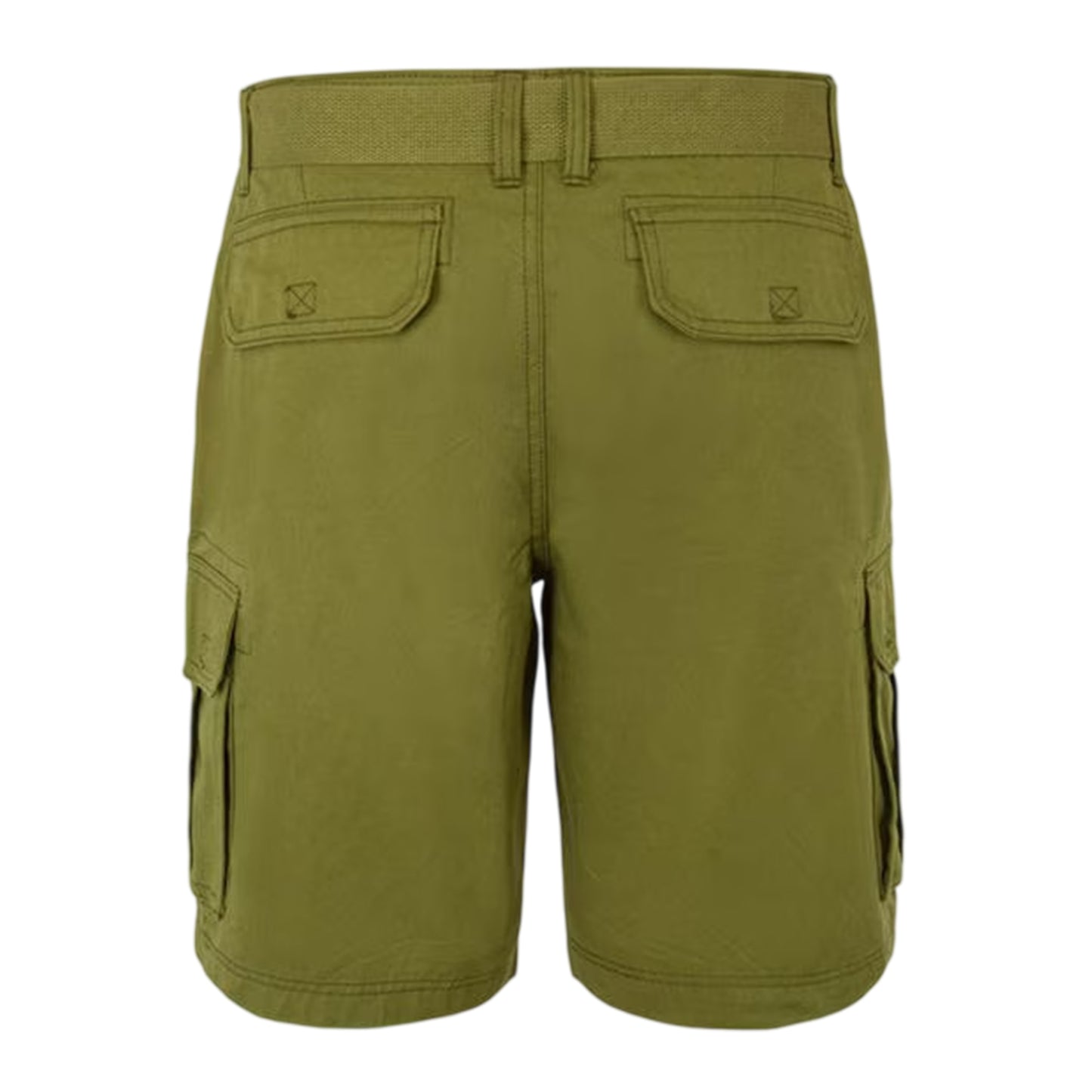 Olive - Back - SoulCal Mens Washed Cargo Shorts