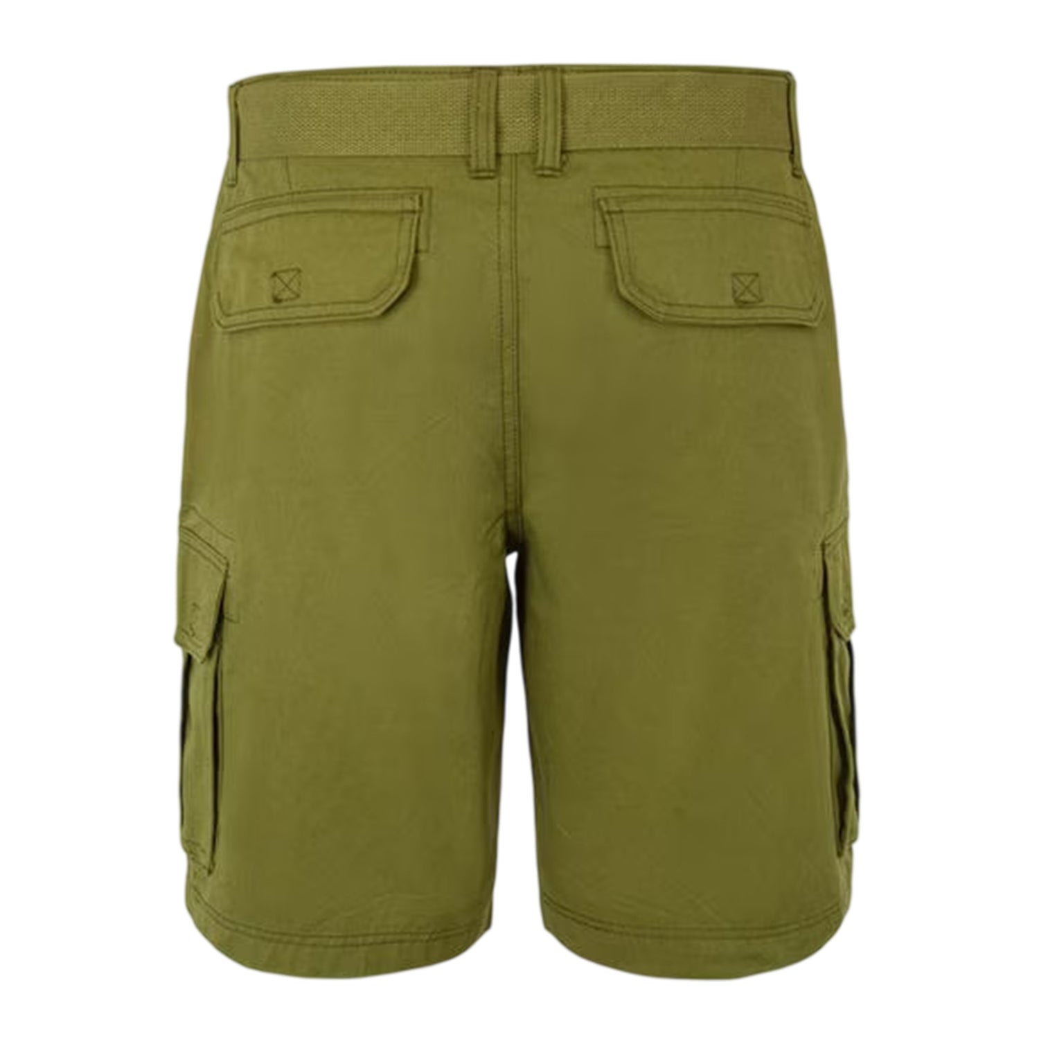 Olive - Back - SoulCal Mens Washed Cargo Shorts