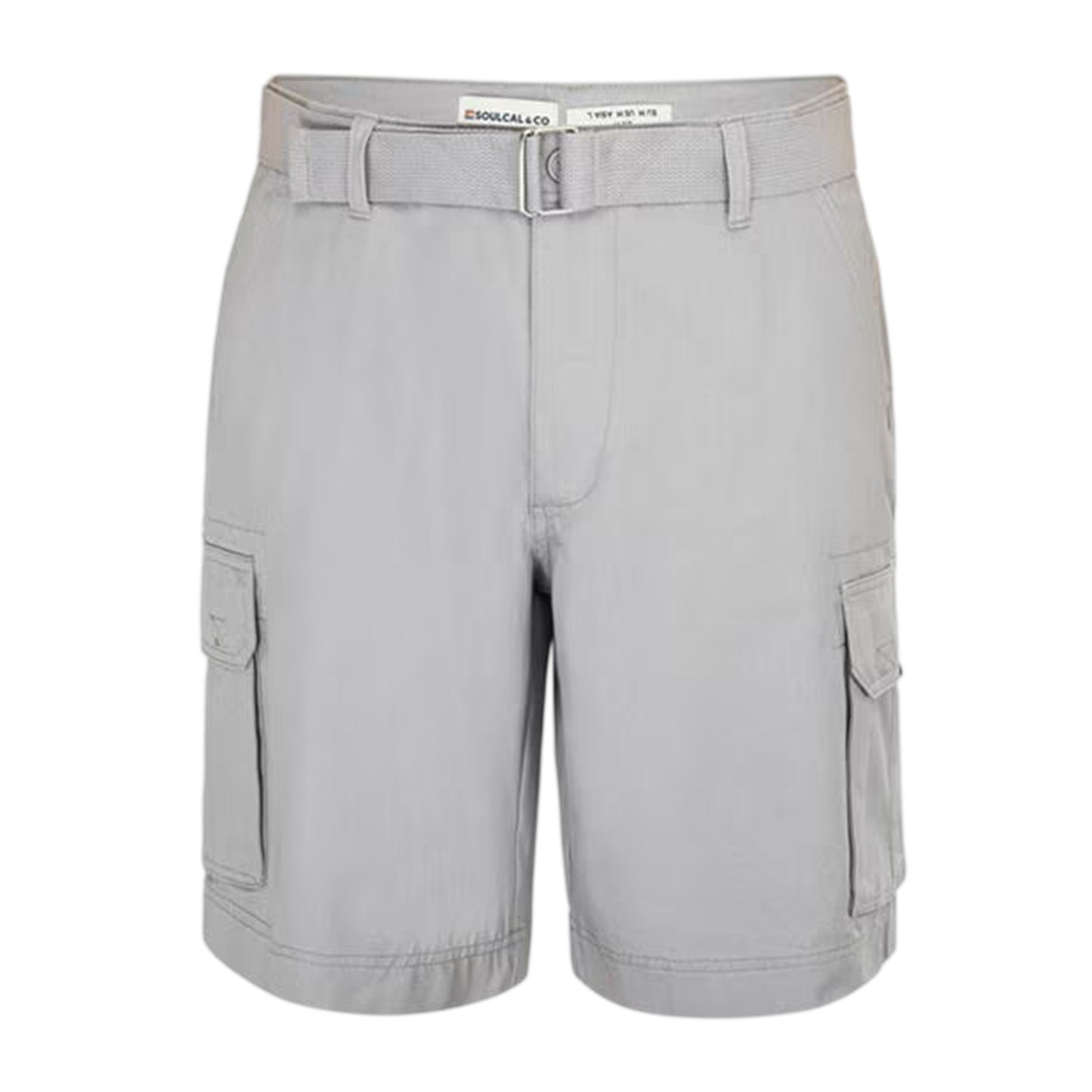 Silver - Front - SoulCal Mens Washed Cargo Shorts