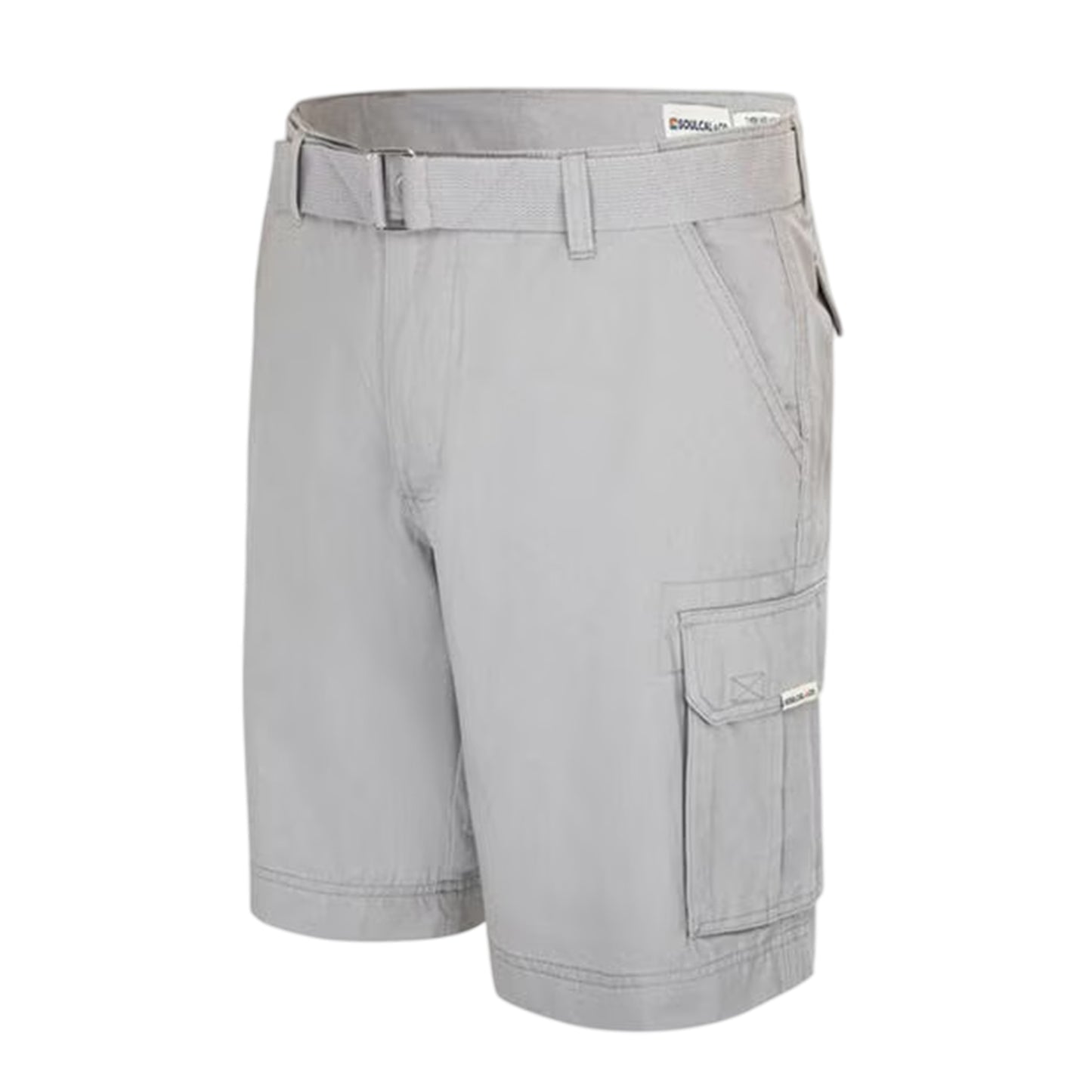 Silver - Side - SoulCal Mens Washed Cargo Shorts