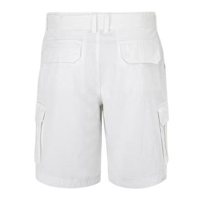 White - Back - SoulCal Mens Washed Cargo Shorts