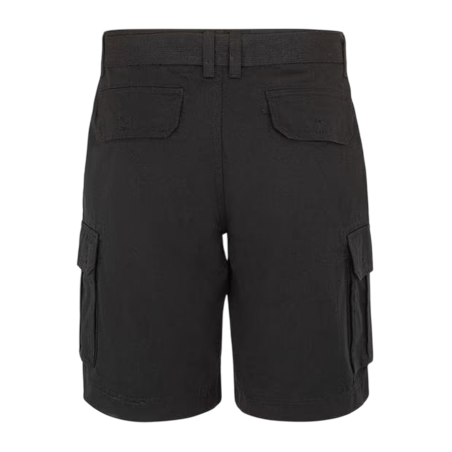 Black - Back - SoulCal Mens Washed Cargo Shorts