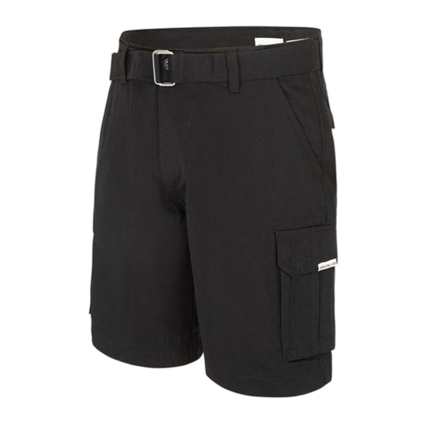 Black - Side - SoulCal Mens Washed Cargo Shorts